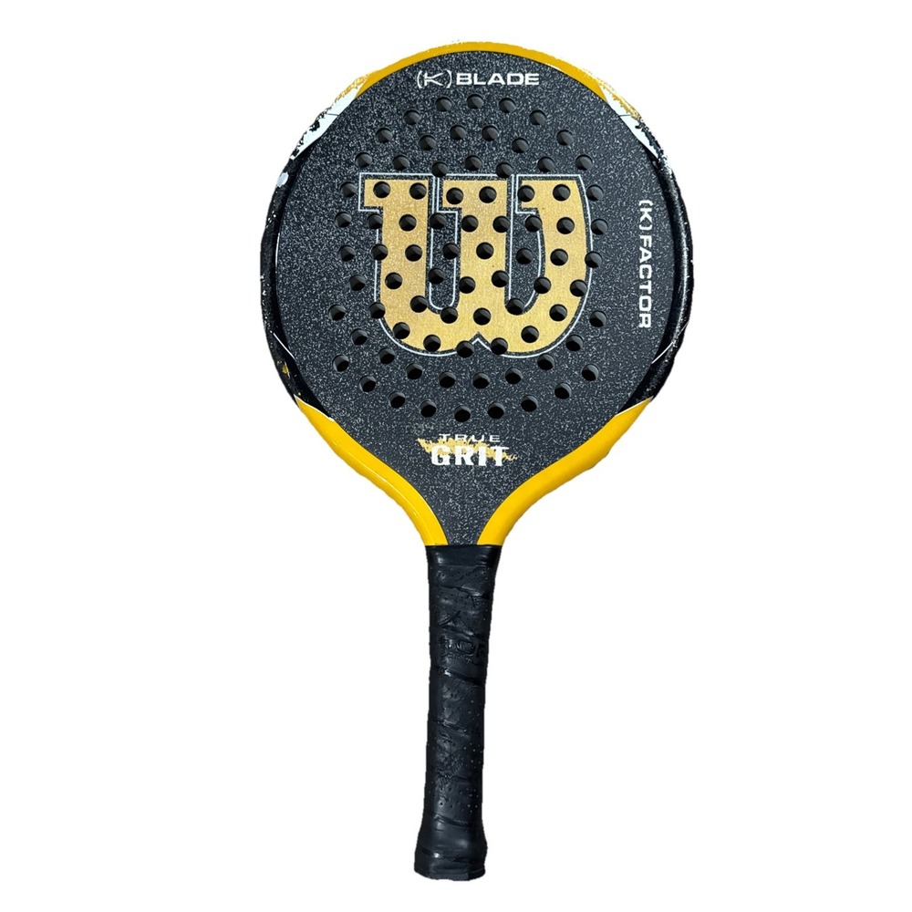 Wilson Champ True Grit Paddle Ball Tennis Racquet K Blade Factor 395g Black Gold